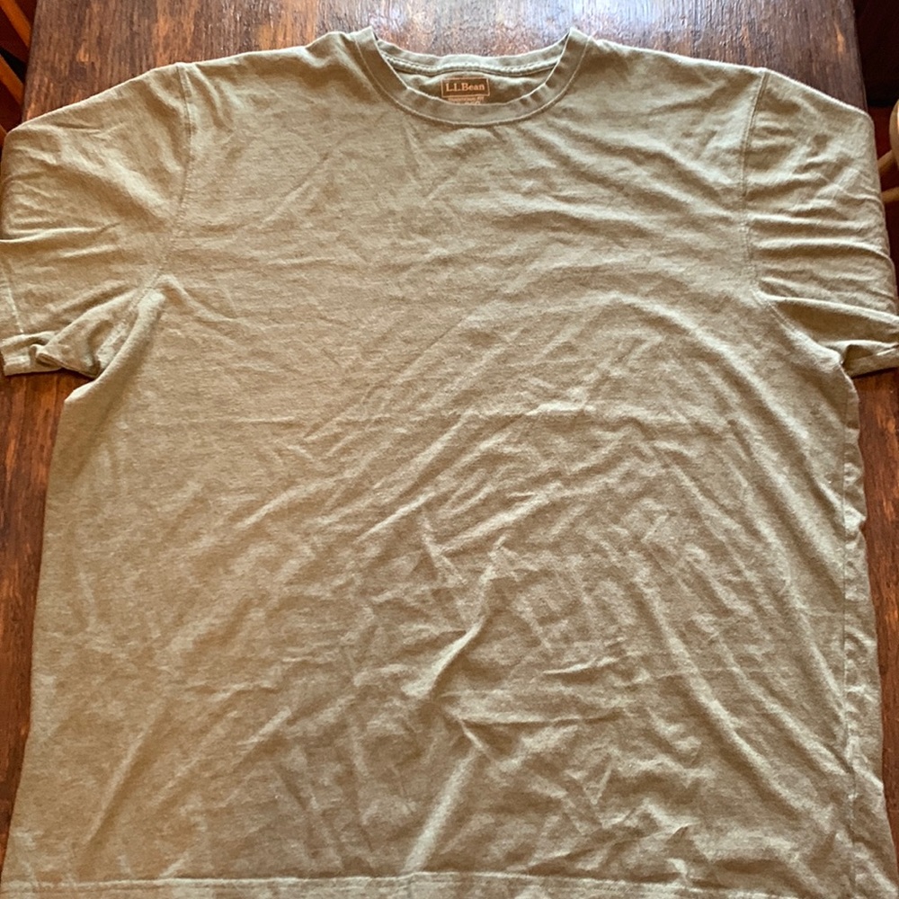 L.L. Bean Green Crew Neck T-Shirt XL Reg